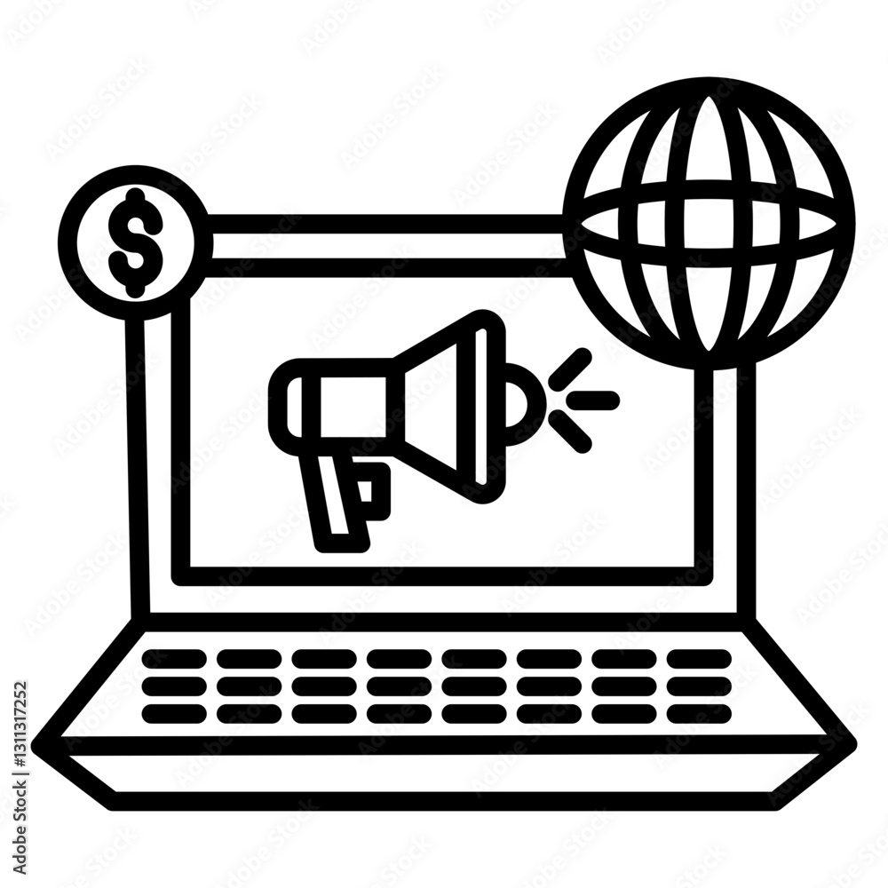 Fototapeta premium Internet Marketing Icon