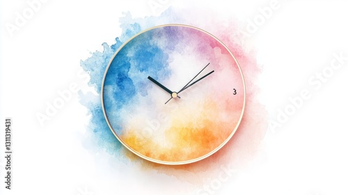 Generic Watercolor Wall Scene Soft Face Glow Pastel