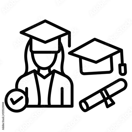 Postgraduate Student Icon