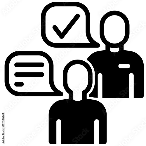 agree vector glyph icon