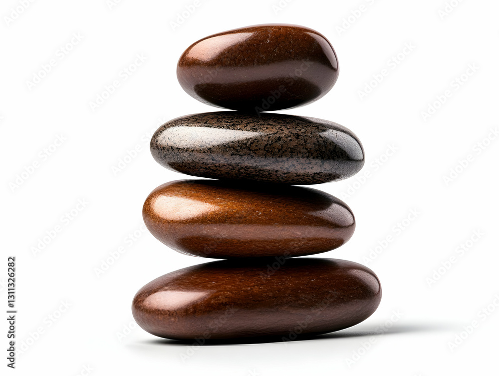 A serene arrangement of smooth stones stacked harmoniously, symbolizing balance and tranquility in a peaceful environment. A serene arrangement of smooth stones stacked harmoniously, symbolizing balance and tranquility in a peaceful environment.