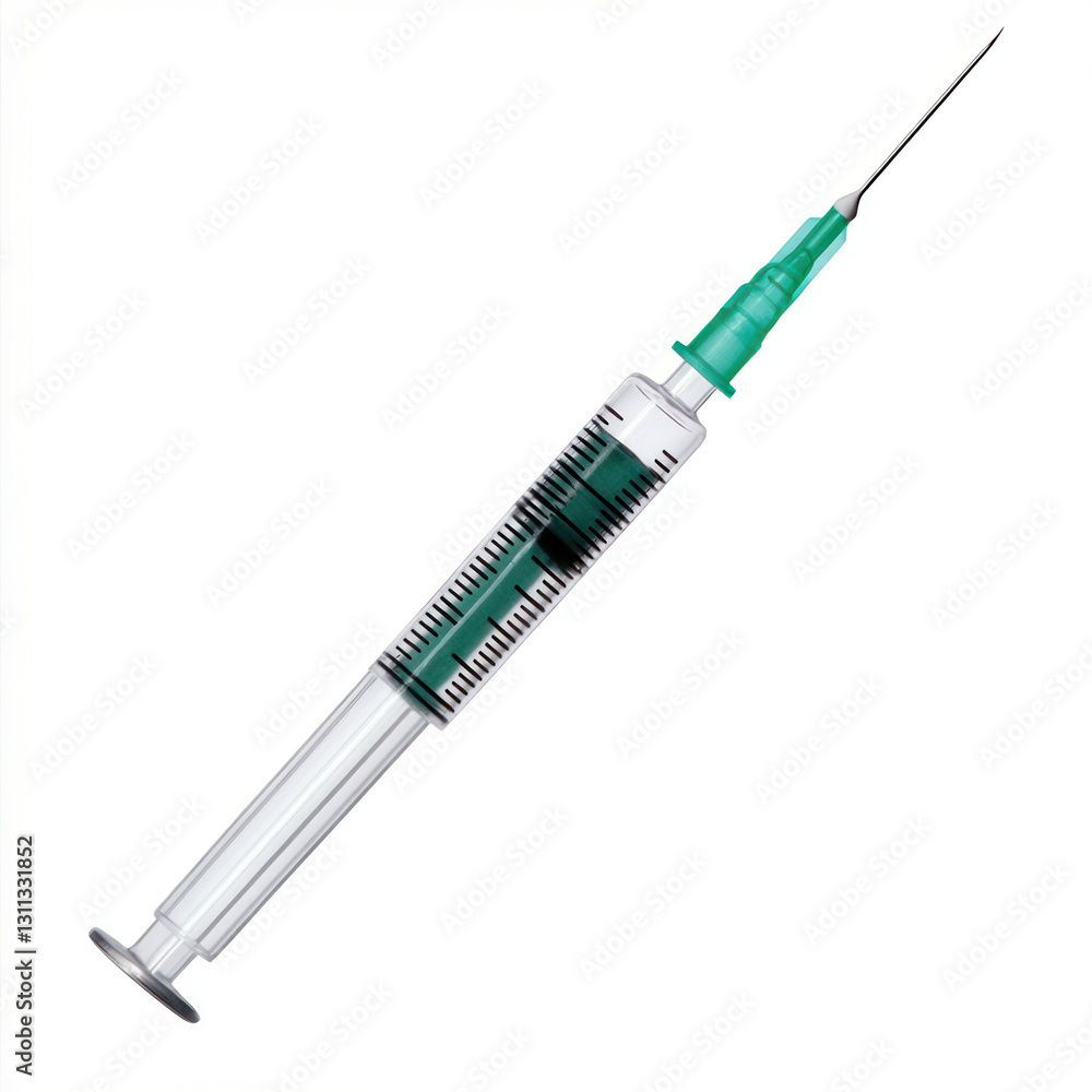Fototapeta premium syringe isolated on white