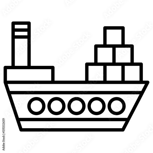 Cargo Barge Icon