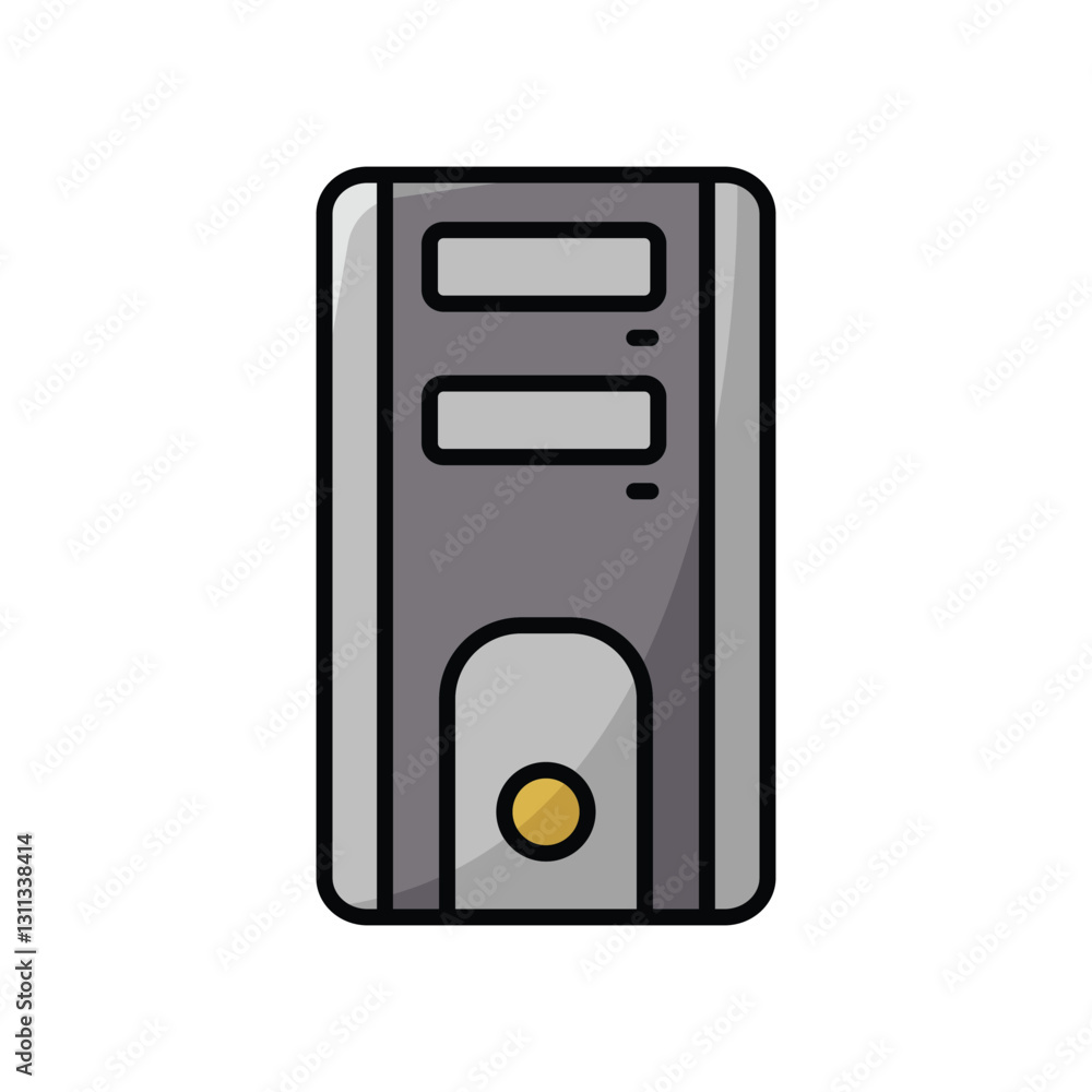 computer tower icon vector design template simple and clean computer tower icon vector design template simple and clean