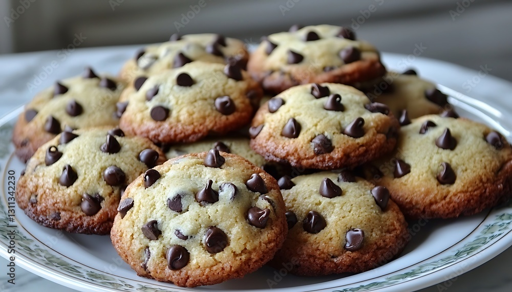Chocolate Chip Cookies on Plate (1) Chocolate Chip Cookies on Plate (1)