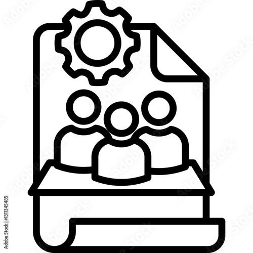 Onboarding Automation line icon