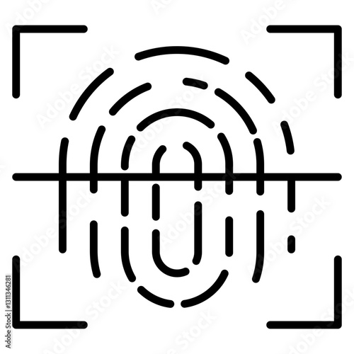 Fingerprint Scanning Icon