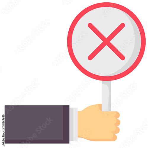 disapprove vector flat icon