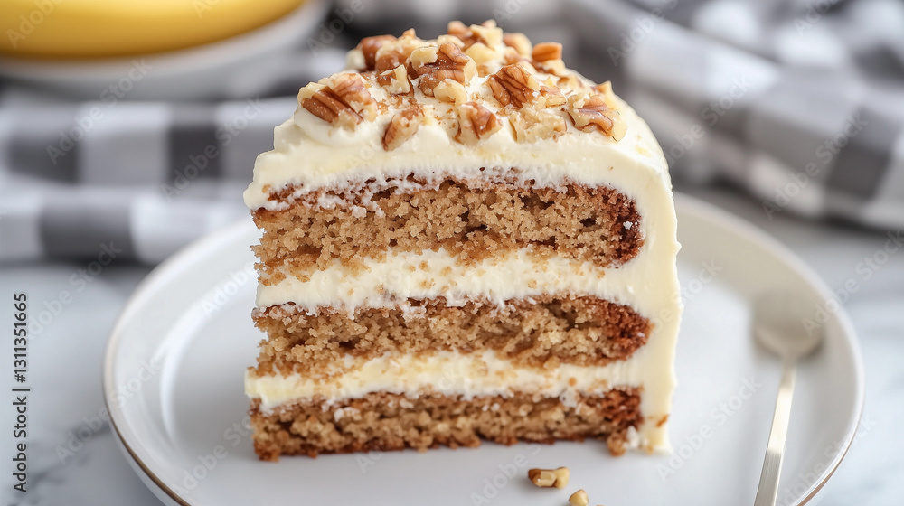 Banana Walnut Cream Cake Banana Walnut Cream Cake