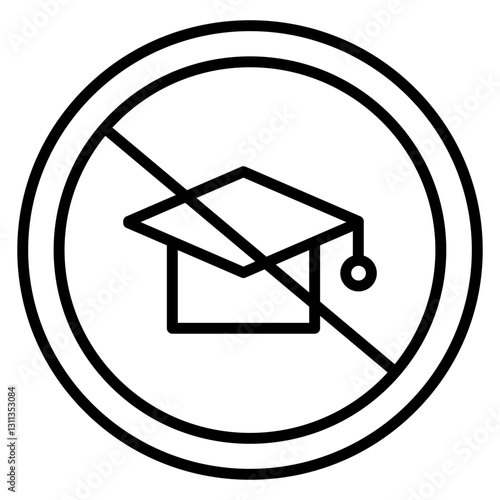 No Education Icon
