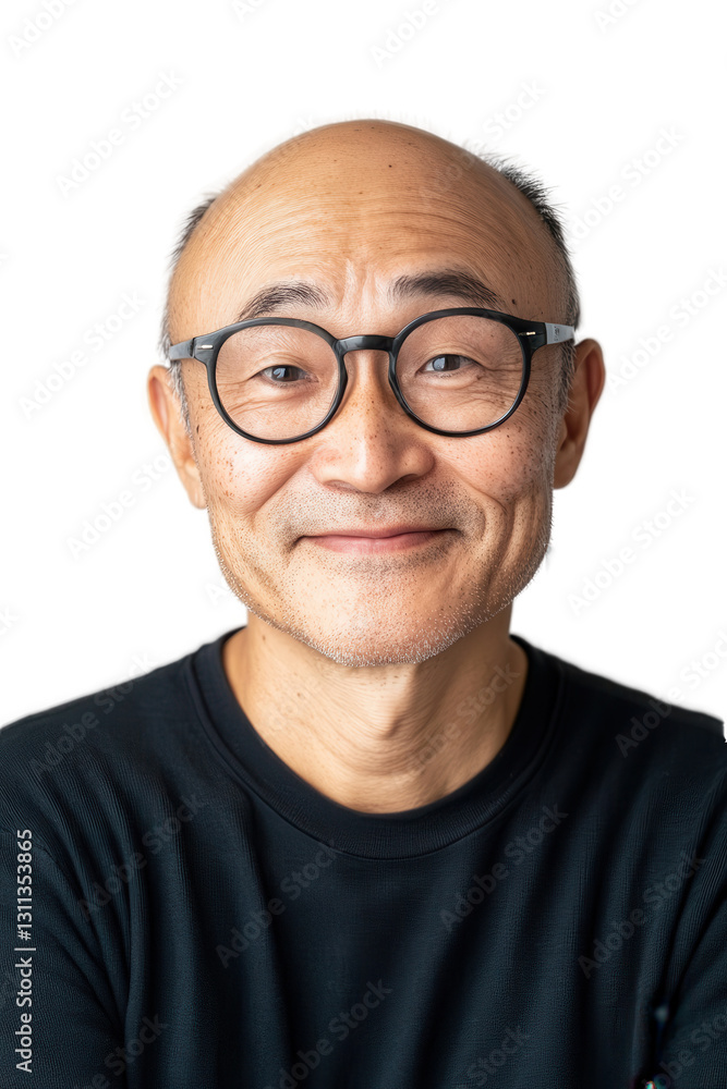 Smiling senior man with glasses, friendly expression, isolated on white background, joyful lifestyle, relaxed atmosphere, cheerful portrait for business or personal use. Smiling senior man with glasses, friendly expression, isolated on white background, joyful lifestyle, relaxed atmosphere, cheerful portrait for business or personal use.