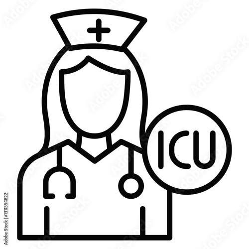 ICU Nurse Icon