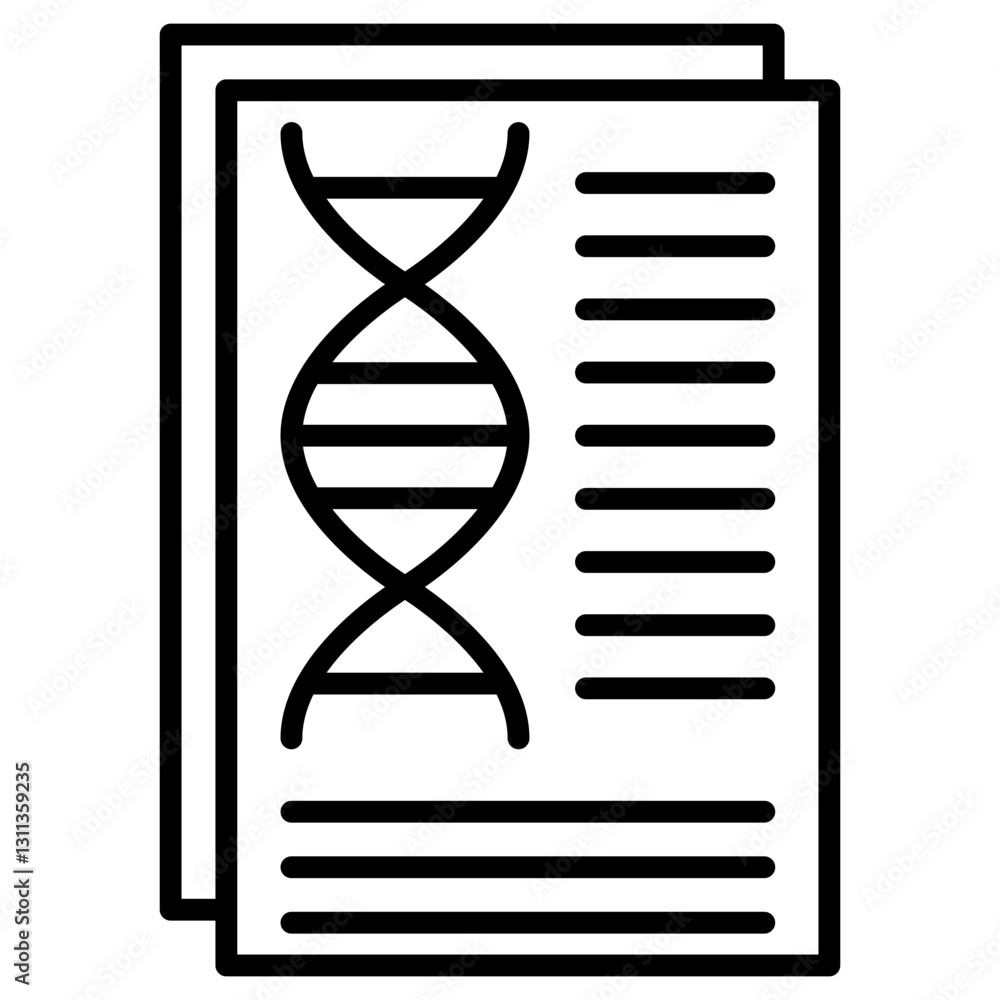 Fototapeta premium Genetic Data Icon