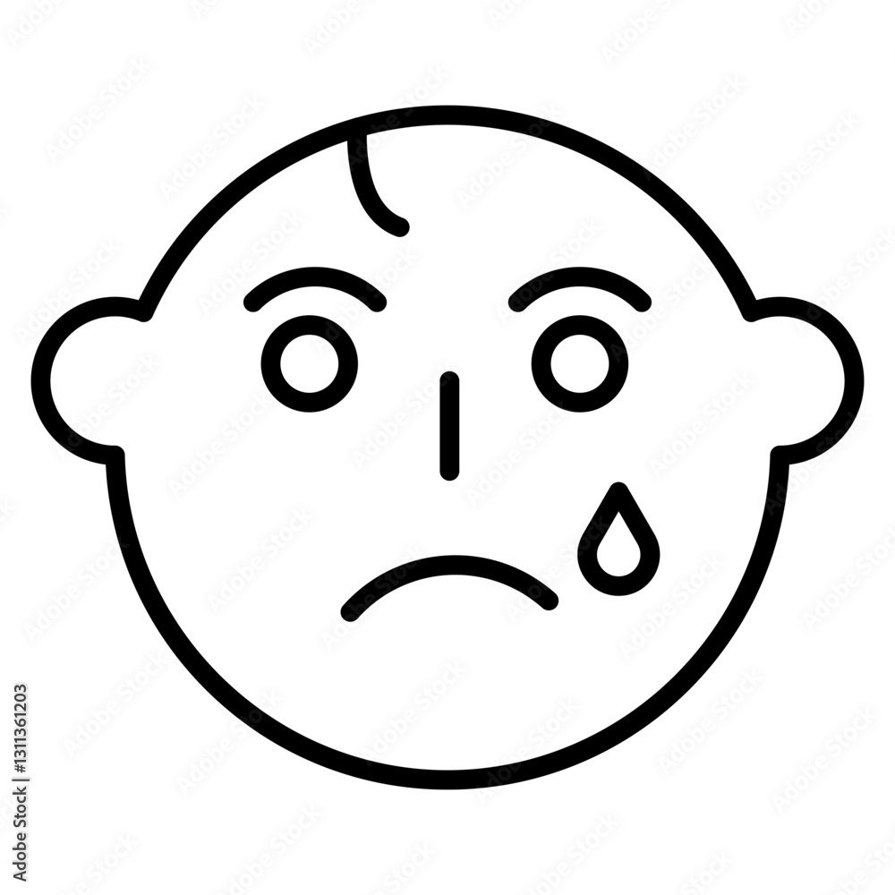 Angry Baby Icon Angry Baby Icon