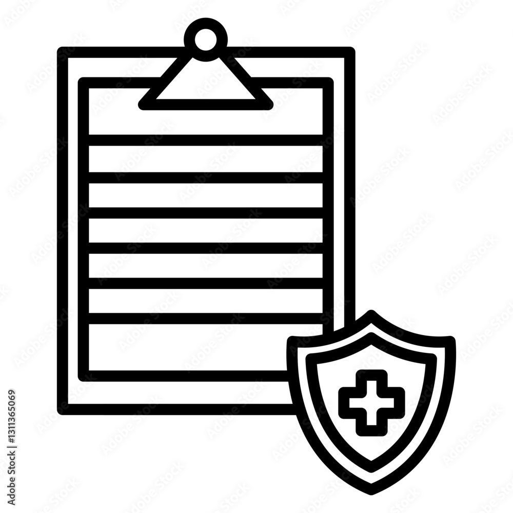 Fototapeta premium Premium Healthcare Coverage Icon