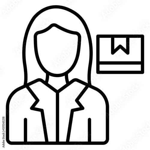 Recipient Woman Icon