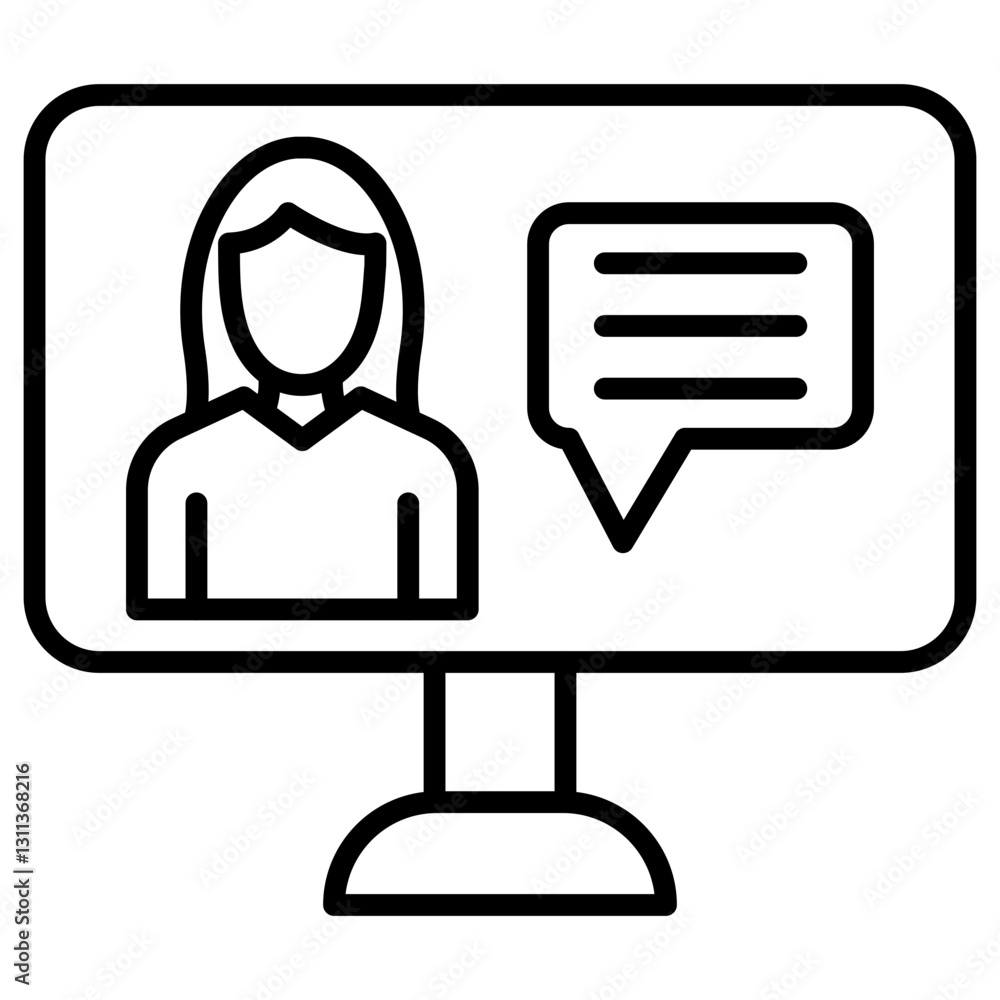 Fototapeta premium Reviews Icon