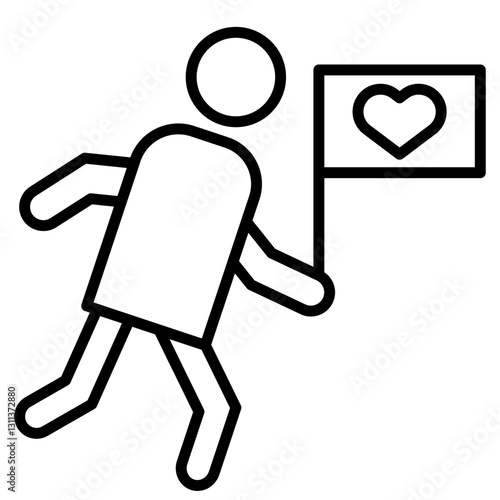 Charity Run Icon