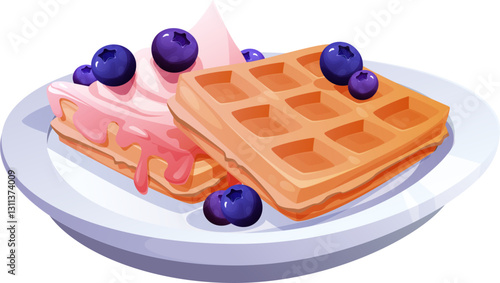 Waffles Breakfast