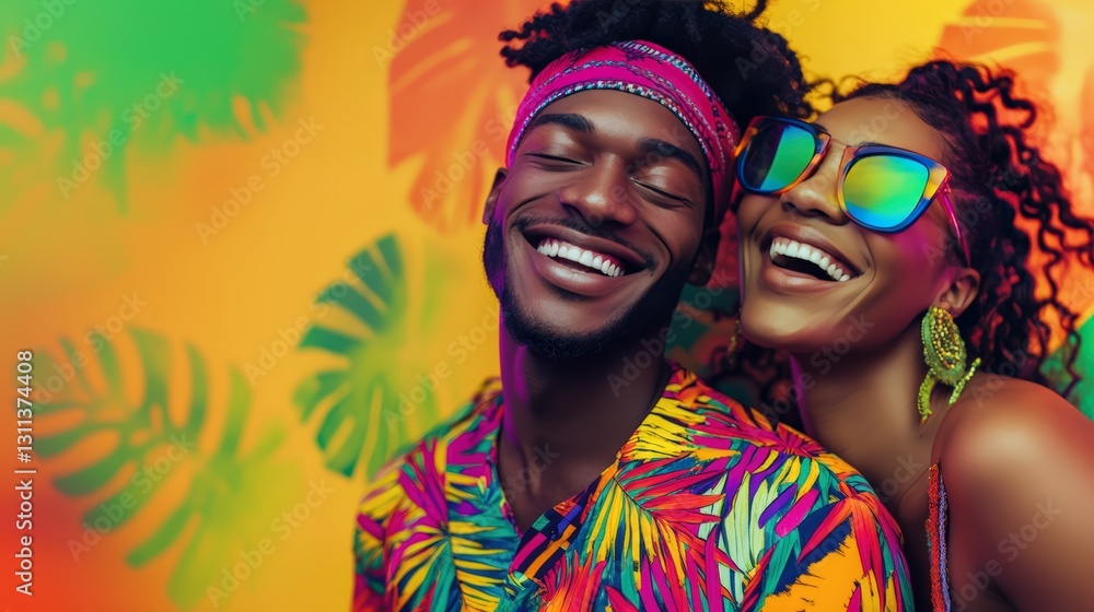 Joyful Portrait of a Model Wearing Sunglasses and Smiling Joyful Portrait of a Model Wearing Sunglasses and Smiling