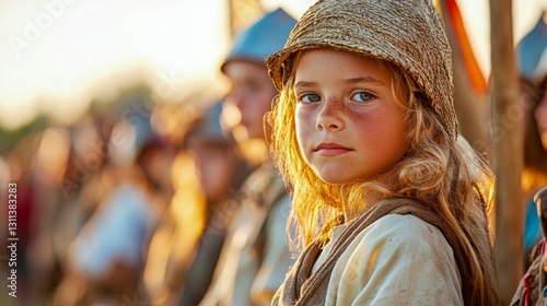 Village Girl in Straw Bonnet: A Moment of Reflection