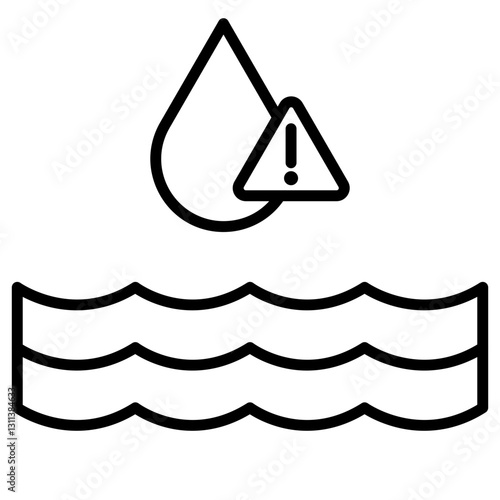 Contaminated Water Icon