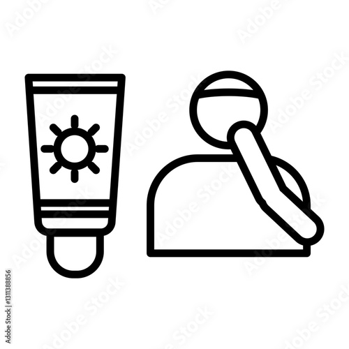 Sunscreen Application Icon