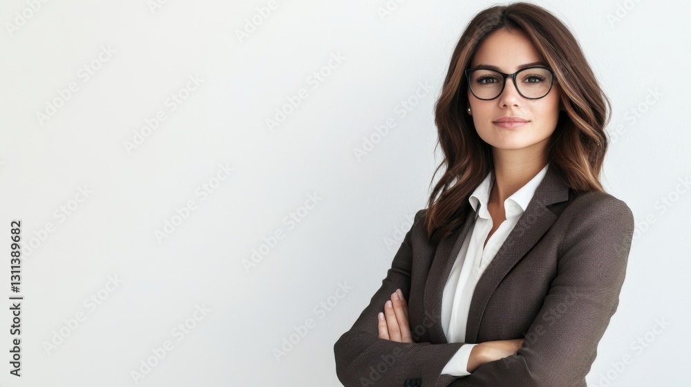 Portrait of a confident brunette businesswoman Portrait of a confident brunette businesswoman