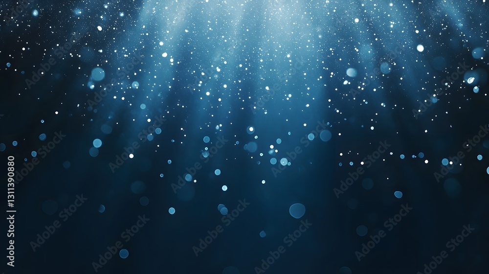 Abstract Blue Background With Sparkling Lights Abstract Blue Background With Sparkling Lights