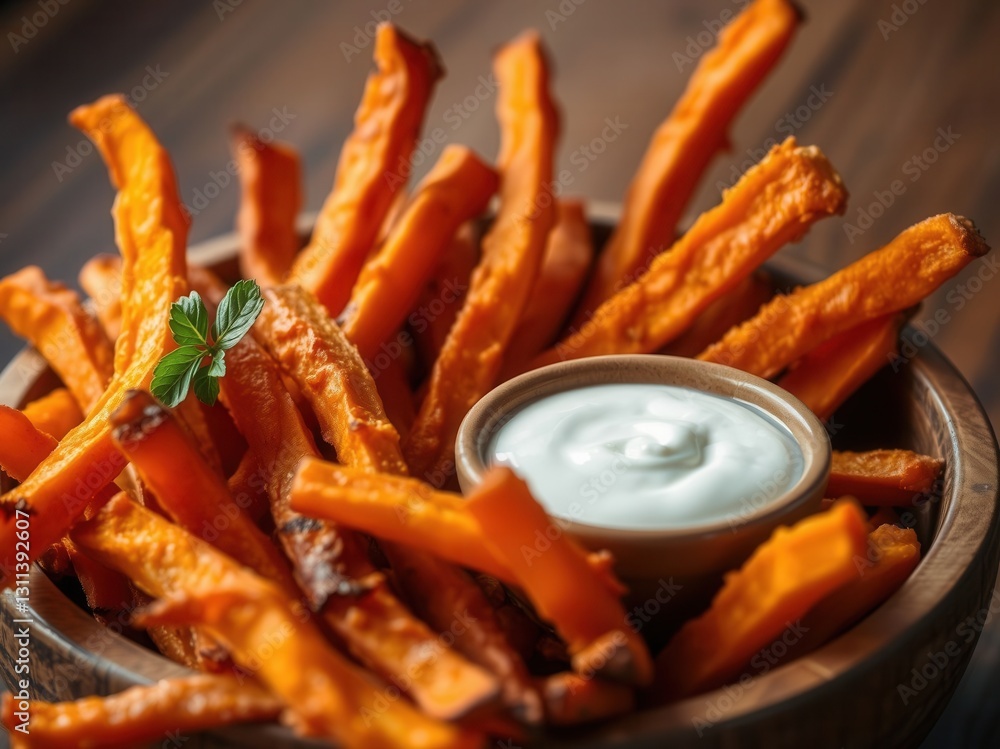 Sweet Potato Fries with Creamy Dip Sweet Potato Fries with Creamy Dip