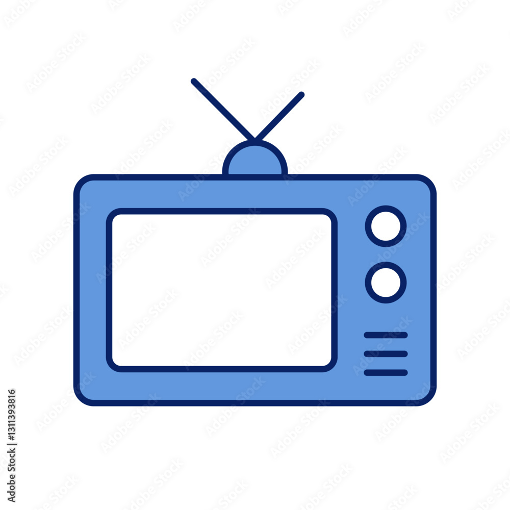vector icon old time television flat design vector icon old time television flat design