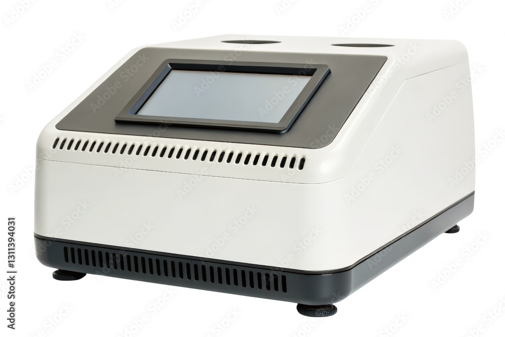 Lab device with digital display for research isolated with transparent background Lab device with digital display for research isolated with transparent background