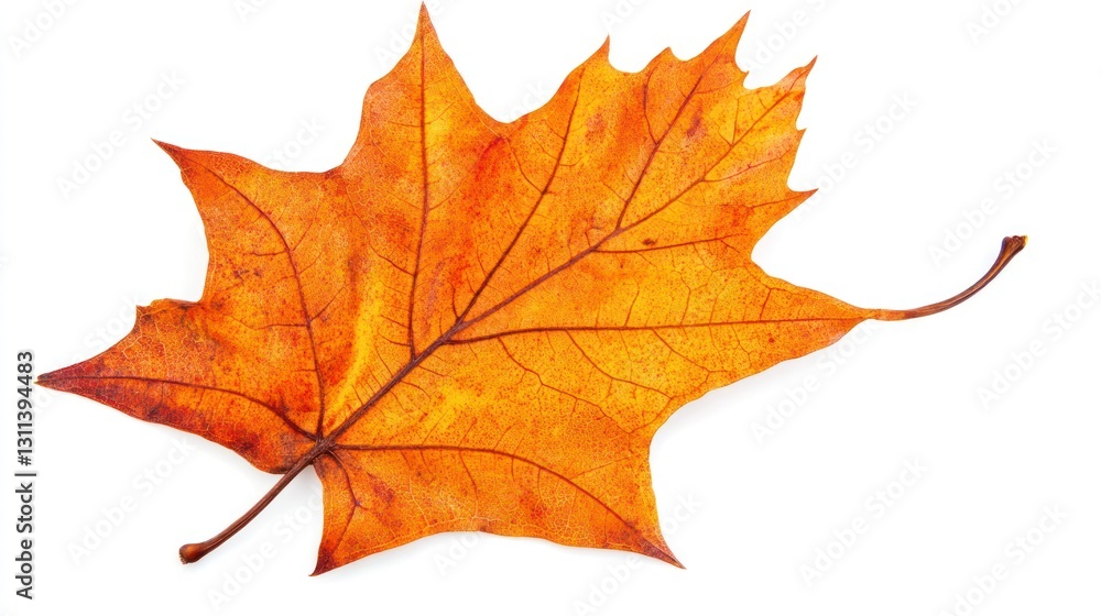 Autumn Leaf on White Background Autumn Leaf on White Background