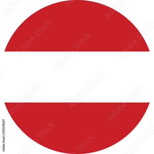Free Download The flag of Austria. Flag icon. Standard color. Standard size. A rectangular flag. Computer illustration. Digital illustration. Vector illustration. - GFXLoad