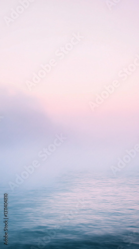 Serene Composition of Barely-Visible Floating Mists