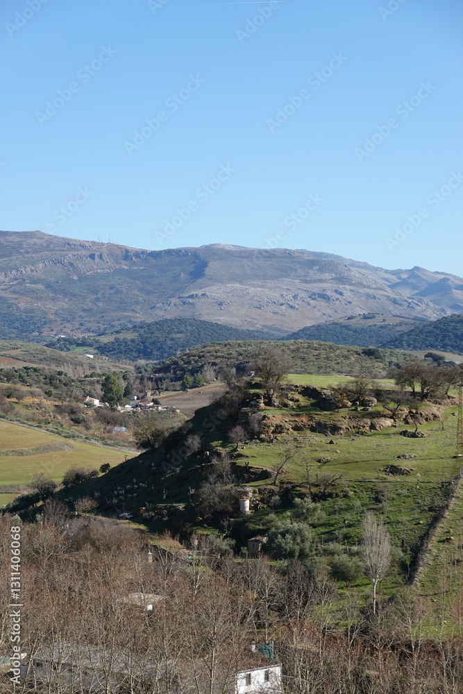 Naklejka premium view of Ronda, Andalucia Spain