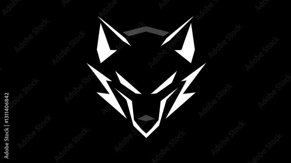 Abstract stylized fox head graphic Abstract stylized fox head graphic