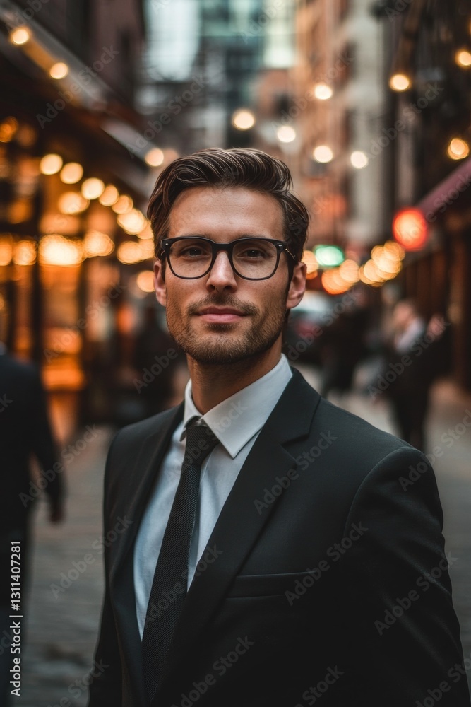 A man in a suit and tie is smiling for the camera A man in a suit and tie is smiling for the camera