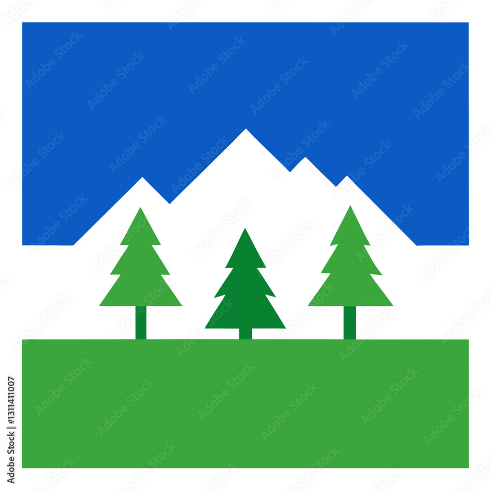 Fototapeta premium christmas tree vector illustration