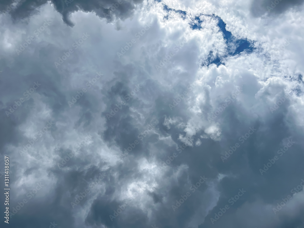 Fototapeta premium Cloudy sky. Rain clouds. Dark sky full of clouds before the rain
