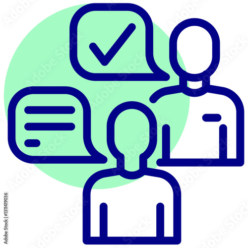 agree vector mixed outline icon