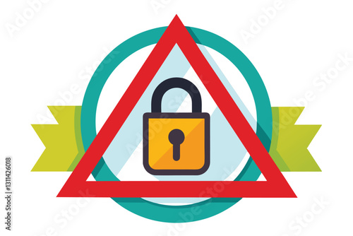 A warning symbol highlights privacy concerns associated with an insecure connection, featuring a padlock, privacy alert is not secure
