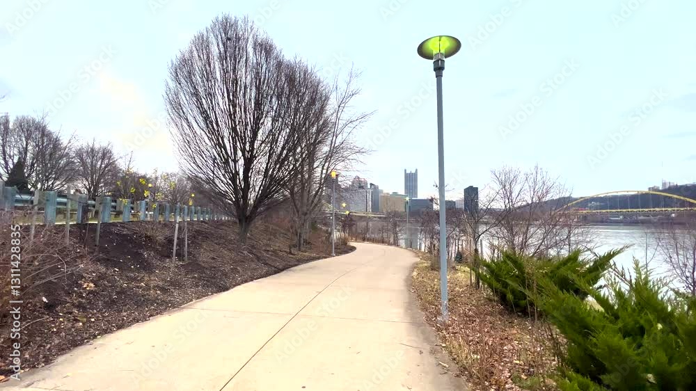 Three Rivers In Pittsburgh Three Rivers Heritage Trail, scenic walking biking path in Pittsburgh ...