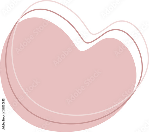 Abstract blob decorative element shape