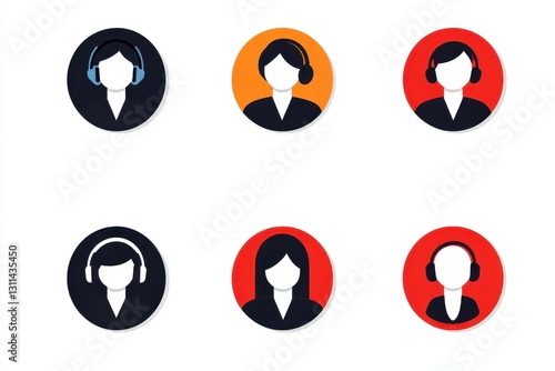 Free Download Simple Yet Elegant Icon Set for Customer Service Receptionist Roles - GFXLoad