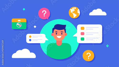 Travel Personality Quiz A vibrant quiz interface where a user answers questions and an AI analyzes the responses to provide personalized destination recommendations.