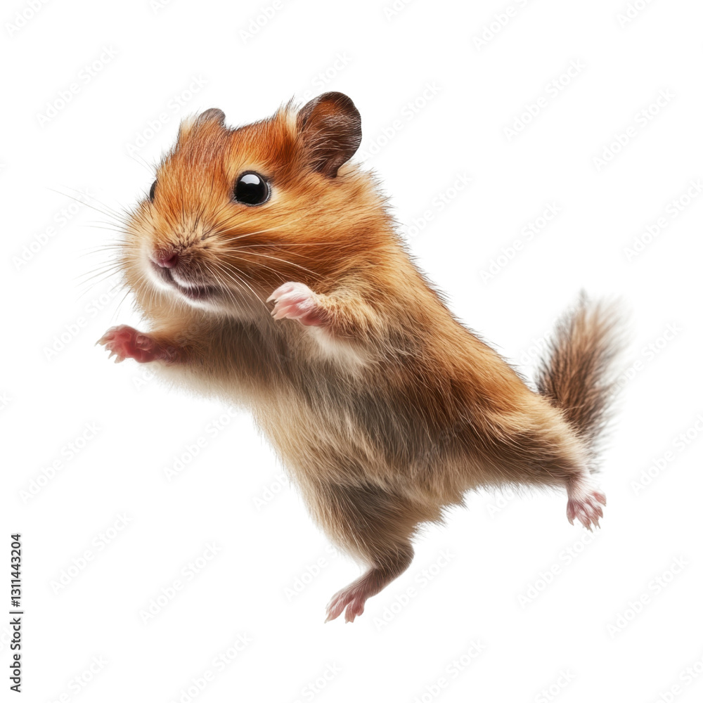 Cute and Curious Hamster with Soft Fur in a Playful Pose Cute and Curious Hamster with Soft Fur in a Playful Pose