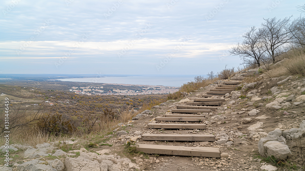 Overlooking the perfect harmony of land, sea, and sky Overlooking the perfect harmony of land, sea, and sky