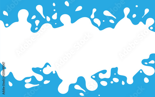 Splash Fresh milk illustration design template