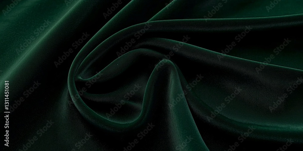 Fototapeta premium Elegant dark emerald cloth perfect for high-fashion creations.